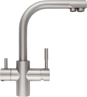 Кран комбинированный Atoll NKD0212NP-L (полумат.никель)