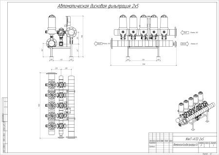 Станция фильтрации с автоматической промывкой NWT-ATD2х5100
