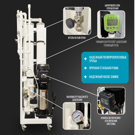Система обратного осмоса NECOZ GOKENIN 500 STANDART PRO (без мембран)