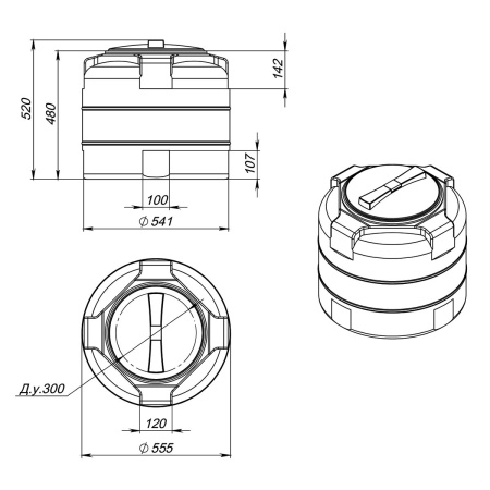 Емкость T 100л