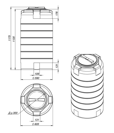 Емкость T 300л