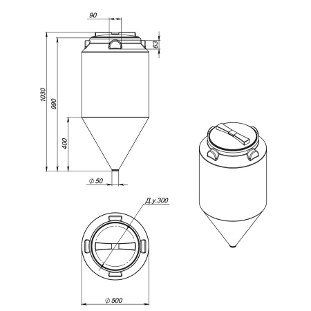 Емкость ФМ 120л