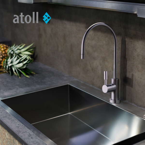 Кран рычажковый atoll A-8883-CP LED (хром) 3