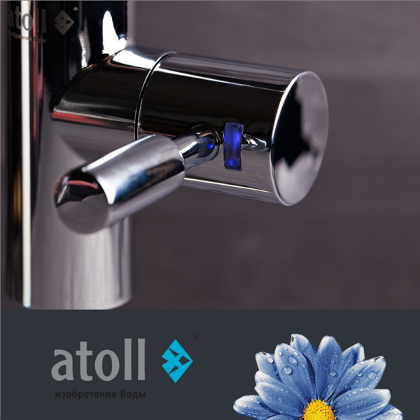 Кран рычажковый atoll A-8883-CP LED (хром) 4