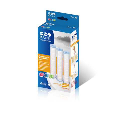 Комплект фильтров для душа (102-1) Raifil 2
