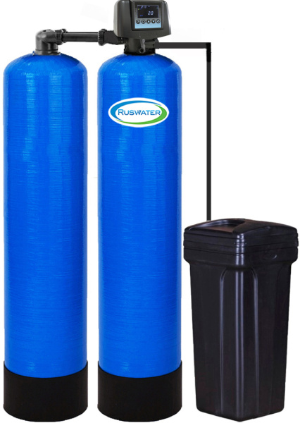 Фильтр умягчитель непрерывного действия Ruswater Twin Fobrite (RWSTTFB 0844) Фильтр умягчитель непрерывного действия Ruswater Twin Fobrite (RWSTTFB 0844)