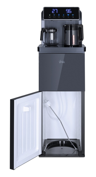 Кулер с чайным столиком Тиабар Ecotronic TB35-LFR dark grey с холодильником