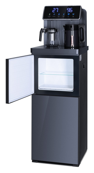 Кулер с чайным столиком Тиабар Ecotronic TB35-LFR dark grey с холодильником