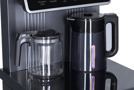 Кулер с чайным столиком Тиабар Ecotronic TB35-LFR dark grey с холодильником