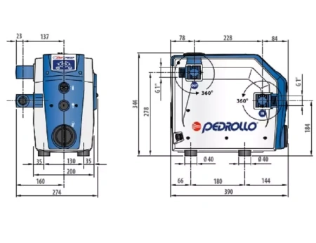 Насосная станция Pedrollo DG PED 5 параллельная установка