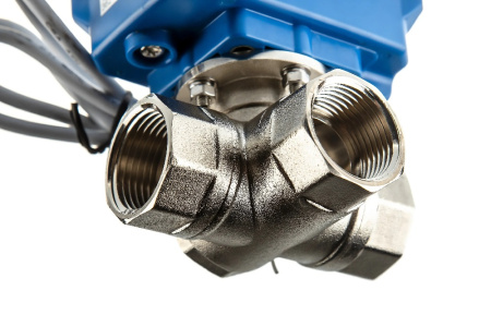 Кран 3-ход. с сервоприводом 1" Т обр. Smart с возвратом